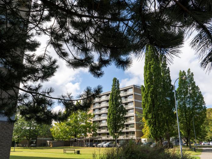 Høj bygning i Bystævneparken
